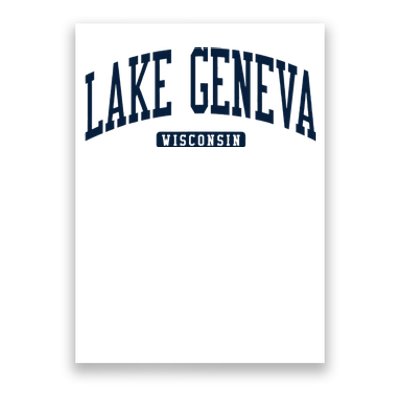 Lake Geneva Wisconsin Wi College University Style Poster