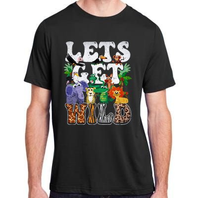 Lets Get Wild Print African Animal ZooKeeper Safari Party Adult ChromaSoft Performance T-Shirt