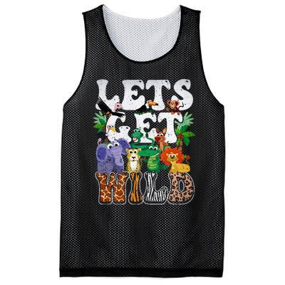 Lets Get Wild Print African Animal ZooKeeper Safari Party Mesh Reversible Basketball Jersey Tank