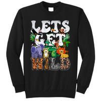 Lets Get Wild Print African Animal ZooKeeper Safari Party Tall Sweatshirt