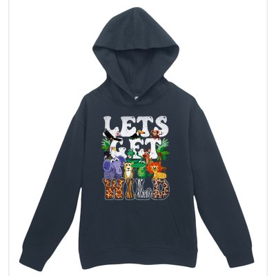 Lets Get Wild Print African Animal ZooKeeper Safari Party Urban Pullover Hoodie