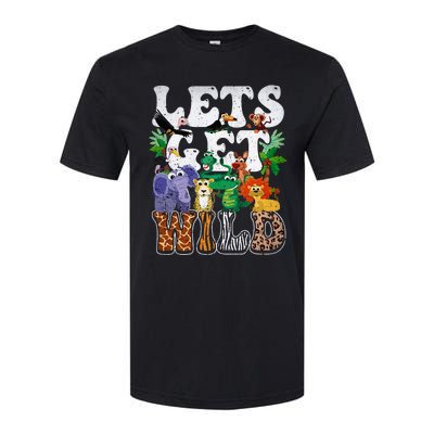 Lets Get Wild Print African Animal ZooKeeper Safari Party Softstyle CVC T-Shirt