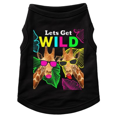 LetS Get Wild Zoo Animals Safari Party Giraffe With Glasses Doggie Tank