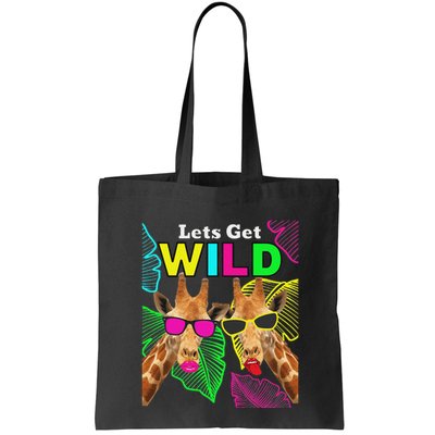 LetS Get Wild Zoo Animals Safari Party Giraffe With Glasses Bag