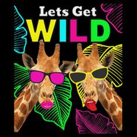LetS Get Wild Zoo Animals Safari Party Giraffe With Glasses Magnet