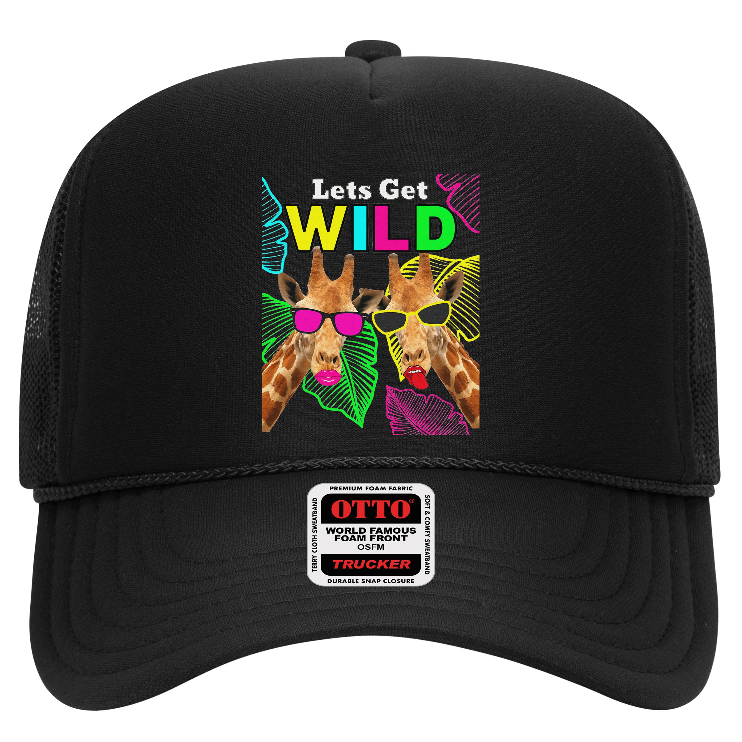 LetS Get Wild Zoo Animals Safari Party Giraffe With Glasses Hat