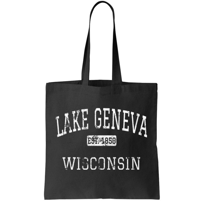 Lake Geneva Wisconsin Wi Vintage Tote Bag