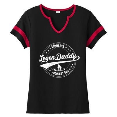 Legendaddy Gift Worlds Coolest Dad For Legendary Father Funny Gift Ladies Halftime Notch Neck Tee