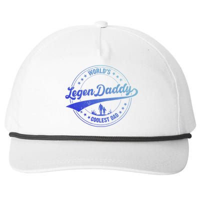 Legendaddy Gift Worlds Coolest Dad For Legendary Father Gift Snapback Five-Panel Rope Hat