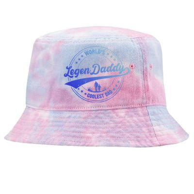 Legendaddy Gift Worlds Coolest Dad For Legendary Father Gift Tie-Dyed Bucket Hat