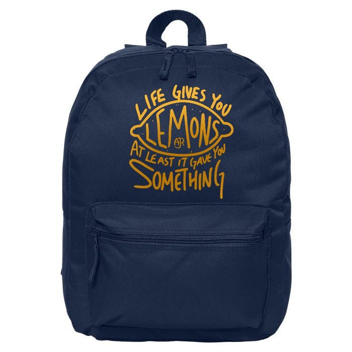 Live Gives You Lemon Air At Least It Gave You Something 16 in Basic Backpack