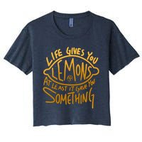 Live Gives You Lemon Air At Least It Gave You Something Crop Top