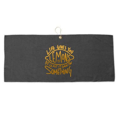Live Gives You Lemon Air At Least It Gave You Something Large Microfiber Waffle Golf Towel