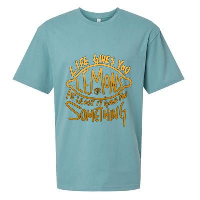 Live Gives You Lemon Air At Least It Gave You Something Sueded Cloud Jersey T-Shirt