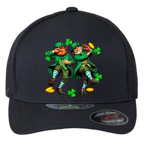 Leprechaun Gridd Y Dance St Patricks Day Flexfit Unipanel Trucker Cap