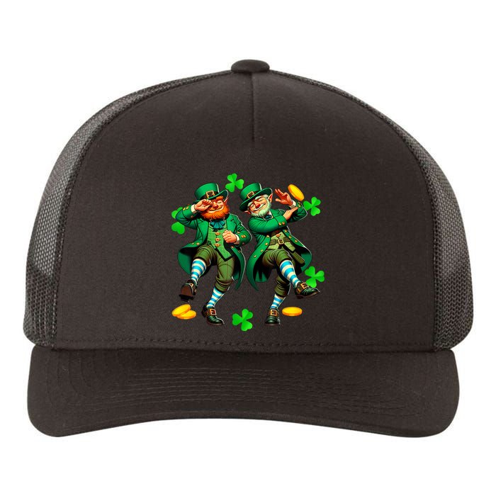 Leprechaun Gridd Y Dance St Patricks Day Yupoong Adult 5-Panel Trucker Hat