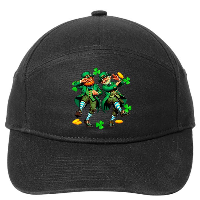 Leprechaun Gridd Y Dance St Patricks Day 7-Panel Snapback Hat