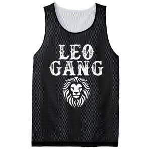 Leo gang Zodiac Sign astrology July August Birthday Leo Mesh Reversible Basketball Jersey Tank