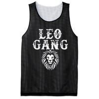 Leo gang Zodiac Sign astrology July August Birthday Leo Mesh Reversible Basketball Jersey Tank