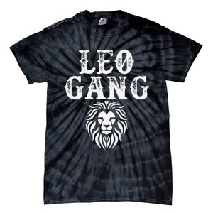 Leo gang Zodiac Sign astrology July August Birthday Leo Tie-Dye T-Shirt