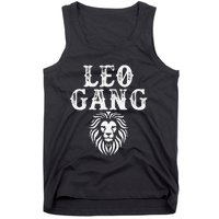 Leo gang Zodiac Sign astrology July August Birthday Leo Tank Top