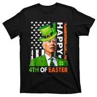 Leprechaun Happy 4th Of Easter Joe Biden St Patricks Day T-Shirt