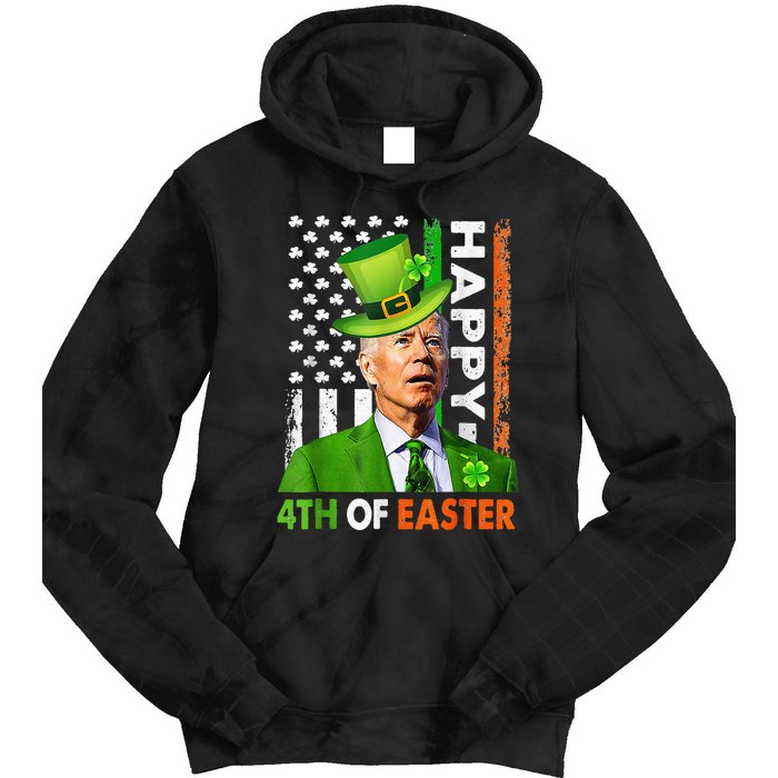 Leprechaun Happy 4th Of Easter Joe Biden St Patricks Day Tie Dye Hoodie