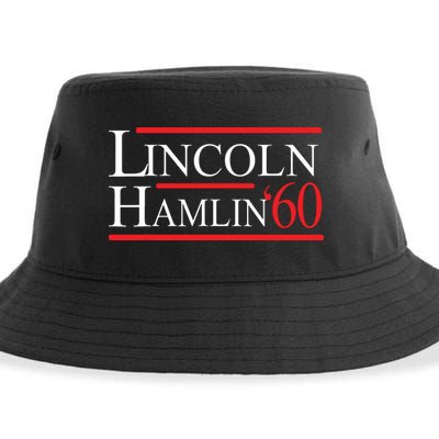 Lincoln Hamlin 60 Campaign Republican Democrat Sustainable Bucket Hat