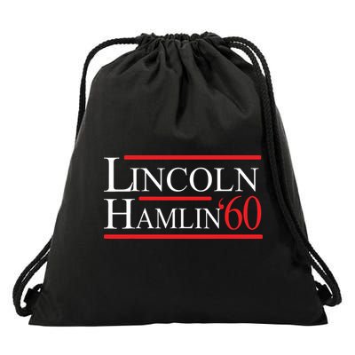 Lincoln Hamlin 60 Campaign Republican Democrat Drawstring Bag
