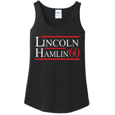 Lincoln Hamlin 60 Campaign Republican Democrat Ladies Essential Tank