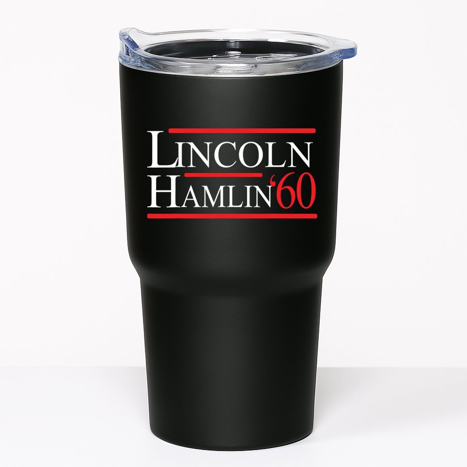 Lincoln Hamlin 60 Campaign Republican Democrat Tumbler