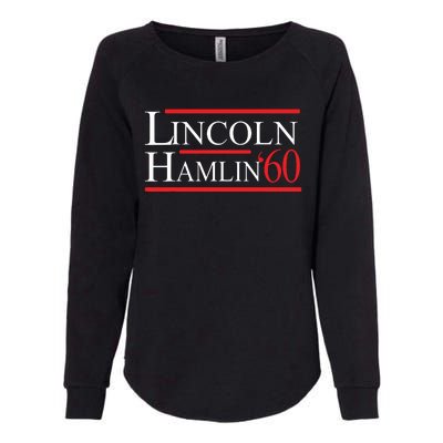 Lincoln Hamlin 60 Campaign Republican Democrat Womens California Wash Sweatshirt