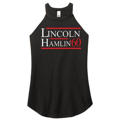 Lincoln Hamlin 60 Campaign Republican Democrat Women's Perfect Tri Rocker Tank