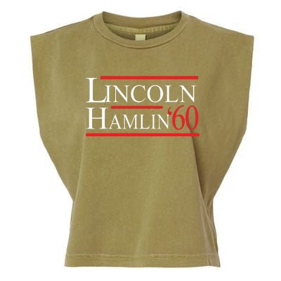 Lincoln Hamlin 60 Campaign Republican Democrat Garment-Dyed Women's Muscle Tee