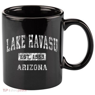 Lake Havasu Arizona Az Vintage Established Sports 11oz C Handle Ceramic Mug