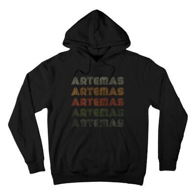 Love Heart Artemas Grunge Vintage Style Black Artemas Tall Hoodie