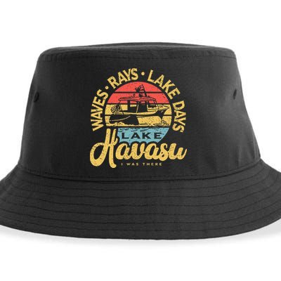 Lake Havasu Arizona Boat Sandbar Party Summer Vacation Sustainable Bucket Hat