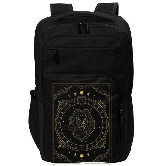 Leo Horoscope And Zodiac Constellation Symbol Impact Tech Backpack