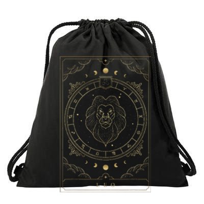 Leo Horoscope And Zodiac Constellation Symbol Drawstring Bag