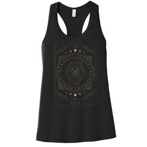 Leo Horoscope And Zodiac Constellation Symbol Women's Racerback Tank