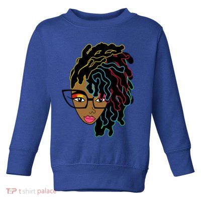 Locd Hair African American Black Pride Gift Toddler Sweatshirt