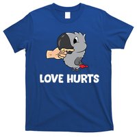 Love Hurts African Grey Parrot Love African Grey Parrots Meaningful Gift T-Shirt