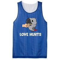 Love Hurts African Grey Parrot Love African Grey Parrots Meaningful Gift Mesh Reversible Basketball Jersey Tank