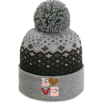 Love Heart Assistive Technology Specialist Valentines Day Gift The Baniff Cuffed Pom Beanie