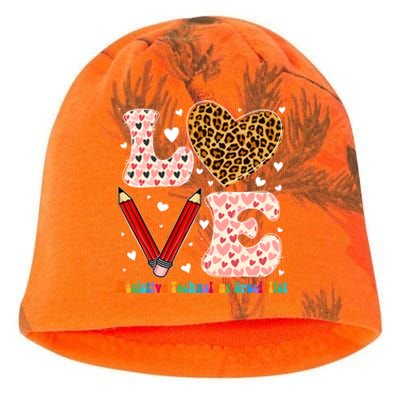 Love Heart Assistive Technology Specialist Valentines Day Gift Kati - Camo Knit Beanie