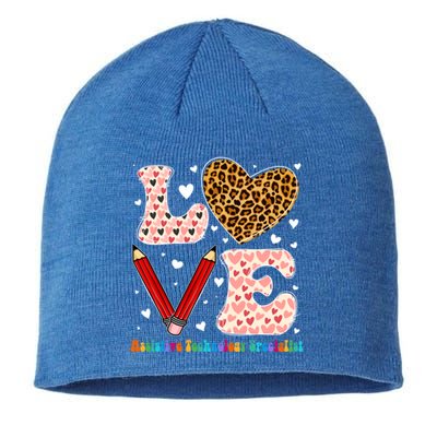 Love Heart Assistive Technology Specialist Valentines Day Gift Sustainable Beanie