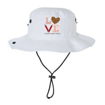 Love Heart Assistive Technology Specialist Valentines Day Gift Legacy Cool Fit Booney Bucket Hat