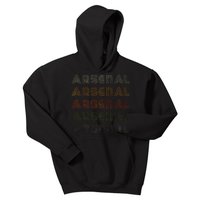 Love Heart Arsenal Grunge Vintage Style Black Arsenal Kids Hoodie