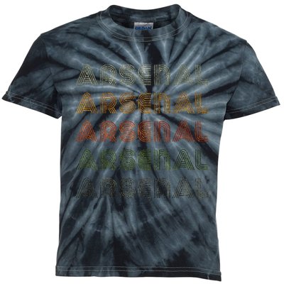 Love Heart Arsenal Grunge Vintage Style Black Arsenal Kids Tie-Dye T-Shirt