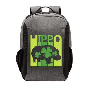 Lucky Hippo Animal St Patrick's Day Irish Gift Vector Backpack